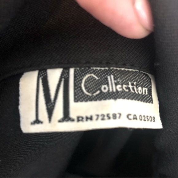 M Collection Vintage Black Fitted Blazer size 7/8 - Picture 6 of 6
